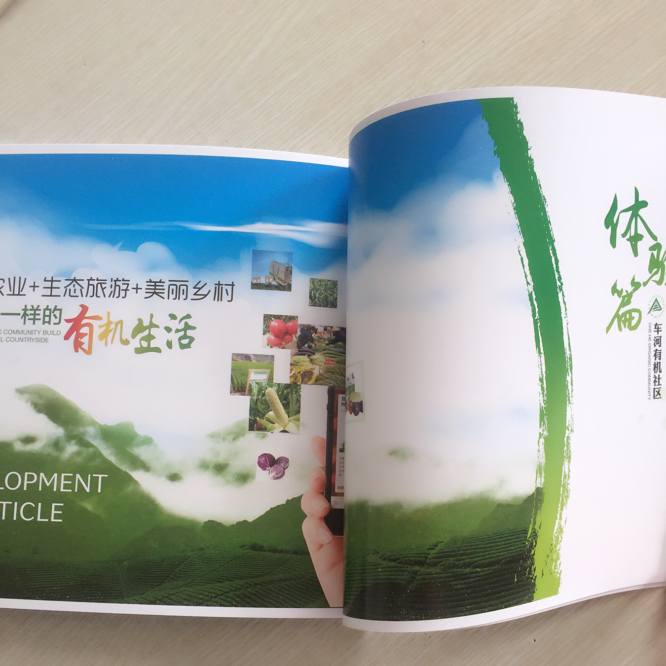 云顶彩票有幸再次为灵丘有机社区做企业宣传册印刷制作!